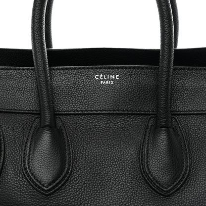 Celine Drummed Calfskin Mini Luggage Black 7 of 12