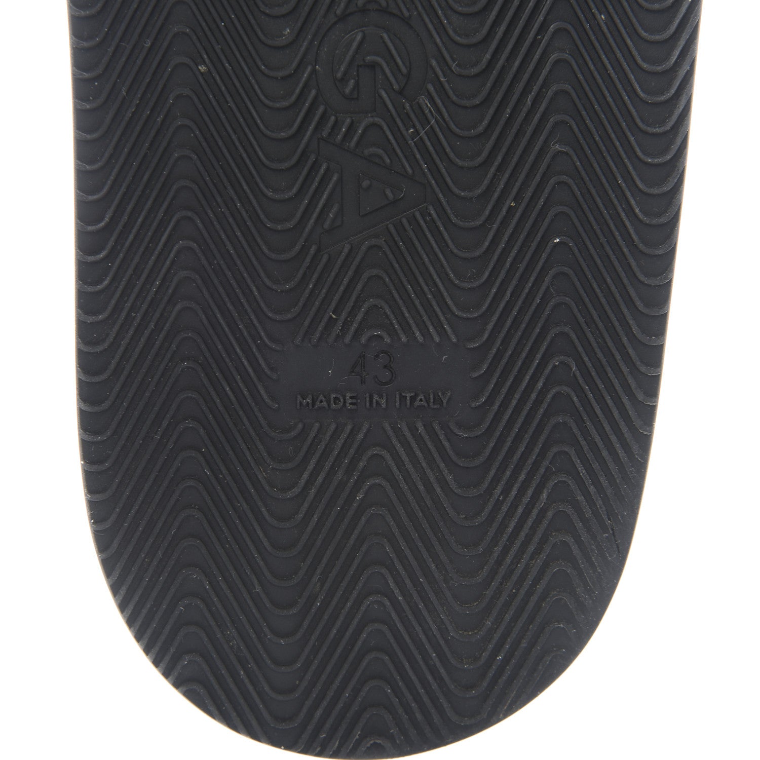 Balenciaga Nappa Allover Logo Embossed Mens Pool Slide Sandals 43 Black White 8 of 9