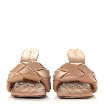 Bottega Veneta Nappa Maxi Intrecciato Lido Mule Sandals 39.5 Cipria 3 of 9