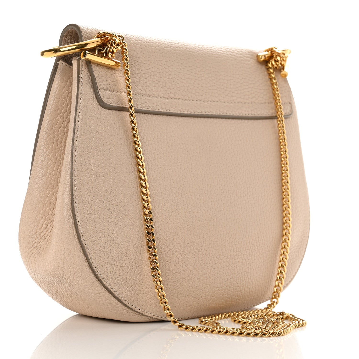 Chloe Grained Lambskin Drew Shoulder Bag Biscotti Beige 2 of 13