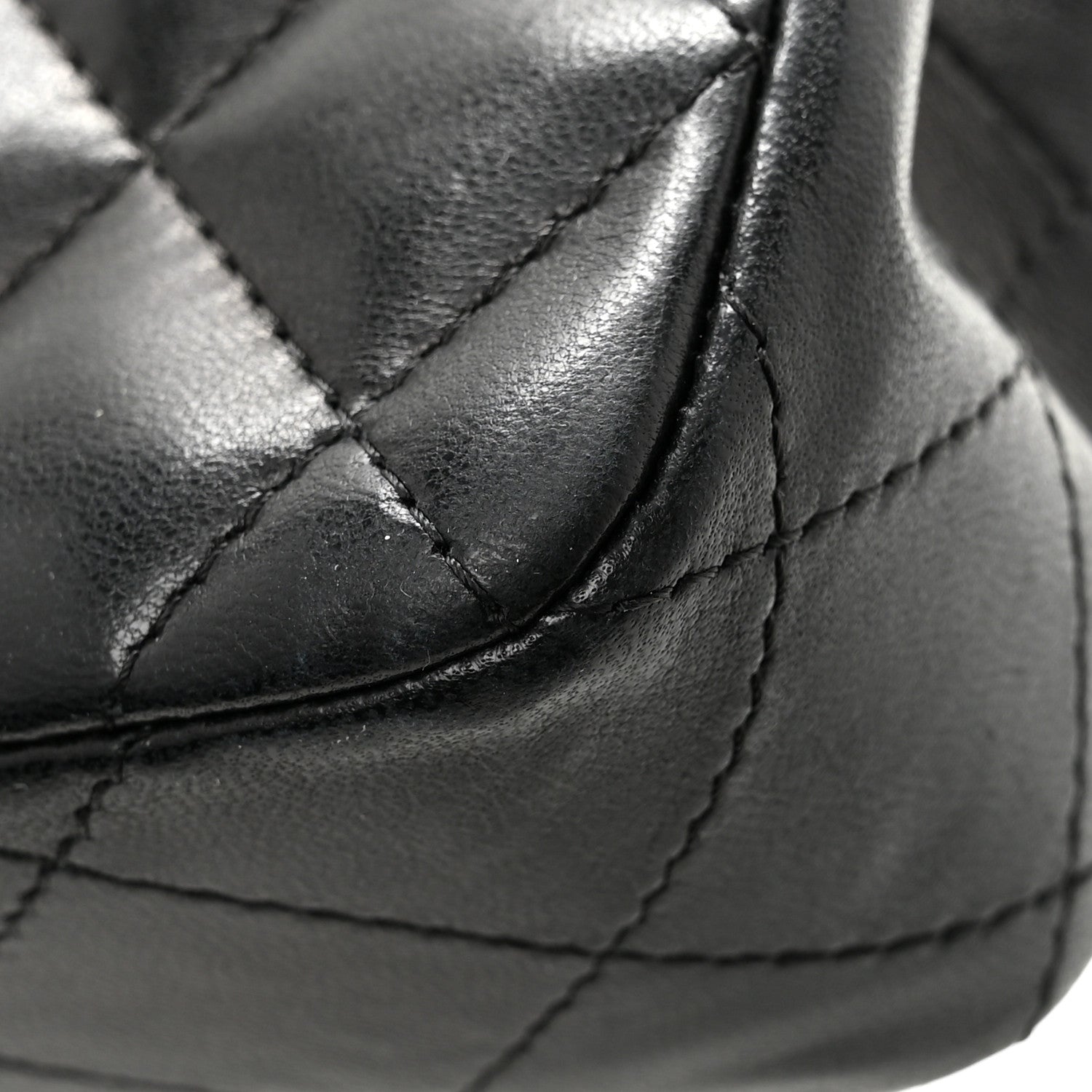 Chanel Lambskin Quilted East West Flap Black 12 of 13