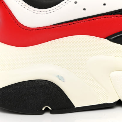 Christian Dior Technical Mesh Calfskin Mens B22 Sneakers 44 Black White Red 12 of 15