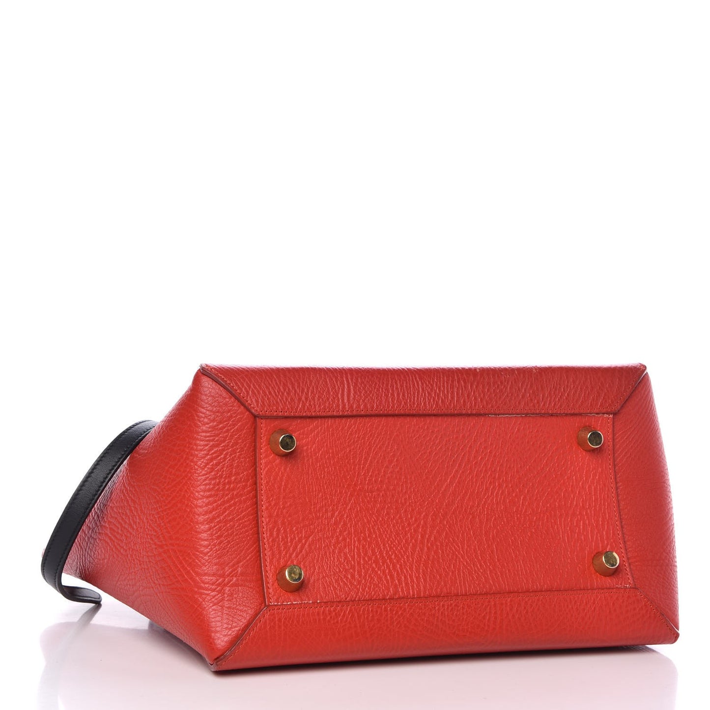 Elephant Calfskin Mini Tri-Color Belt Bag Vermillion
