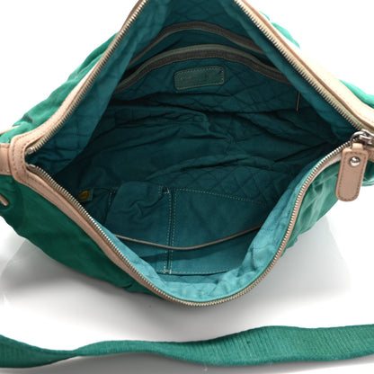 Chanel Satin Caviar CC Hobo Green 5 of 9
