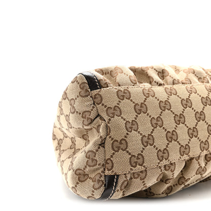 Gucci Monogram Medium D Gold Ring Hobo Dark Brown 9 of 10