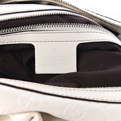 Gucci Guccissima Medium Icon Bit Hobo White 5 of 11