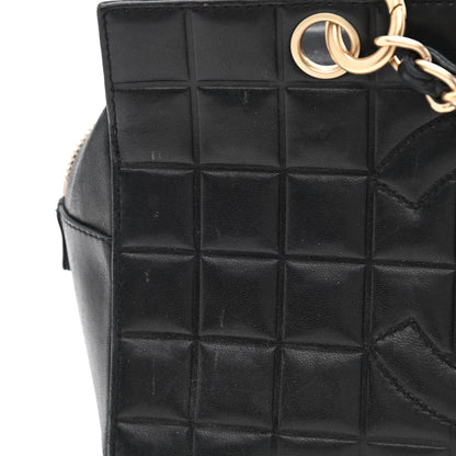 Chanel Calfskin Quilted CC Chocolate Bar Shoulder Bag Black 14 of 14