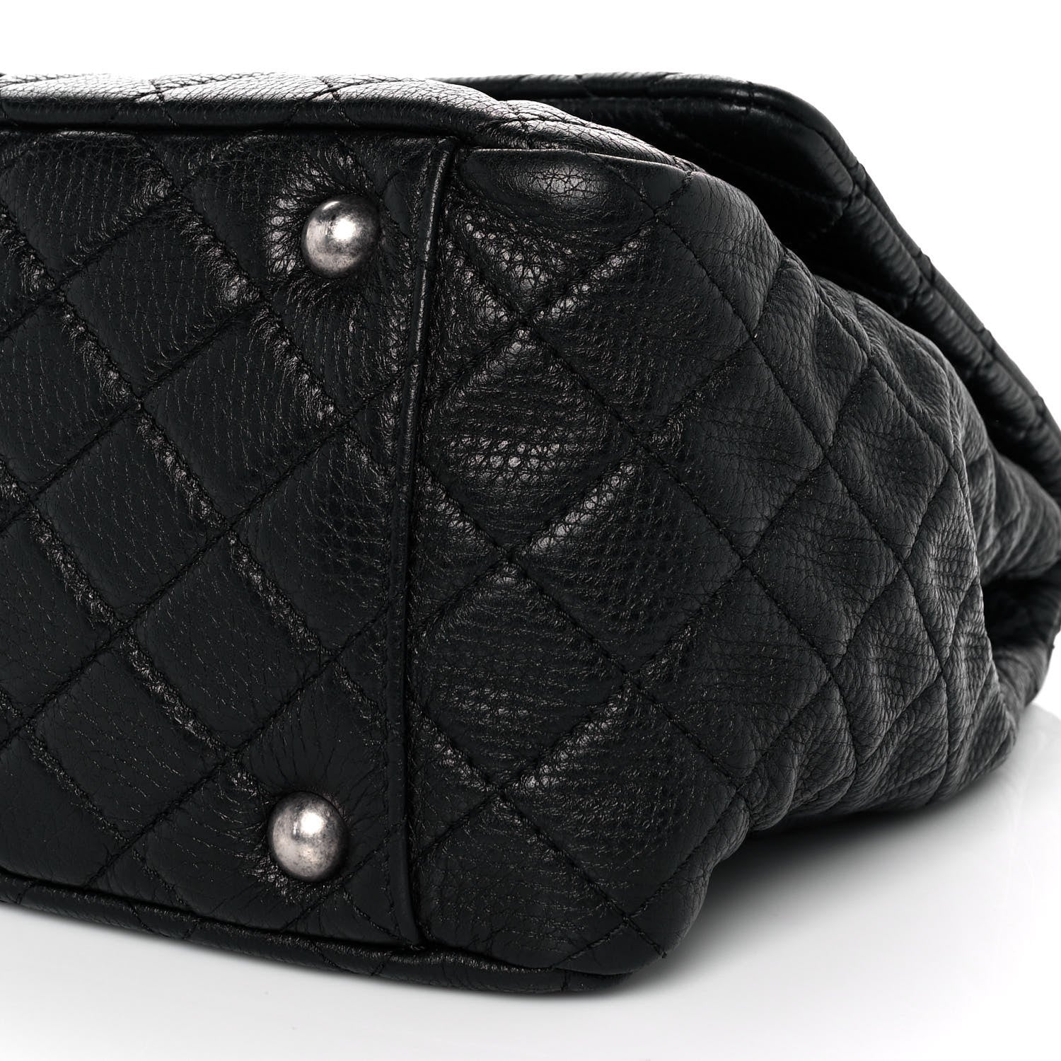 Chanel Calfskin Quilted XXL Travel Flap Bag Black 9 of 10