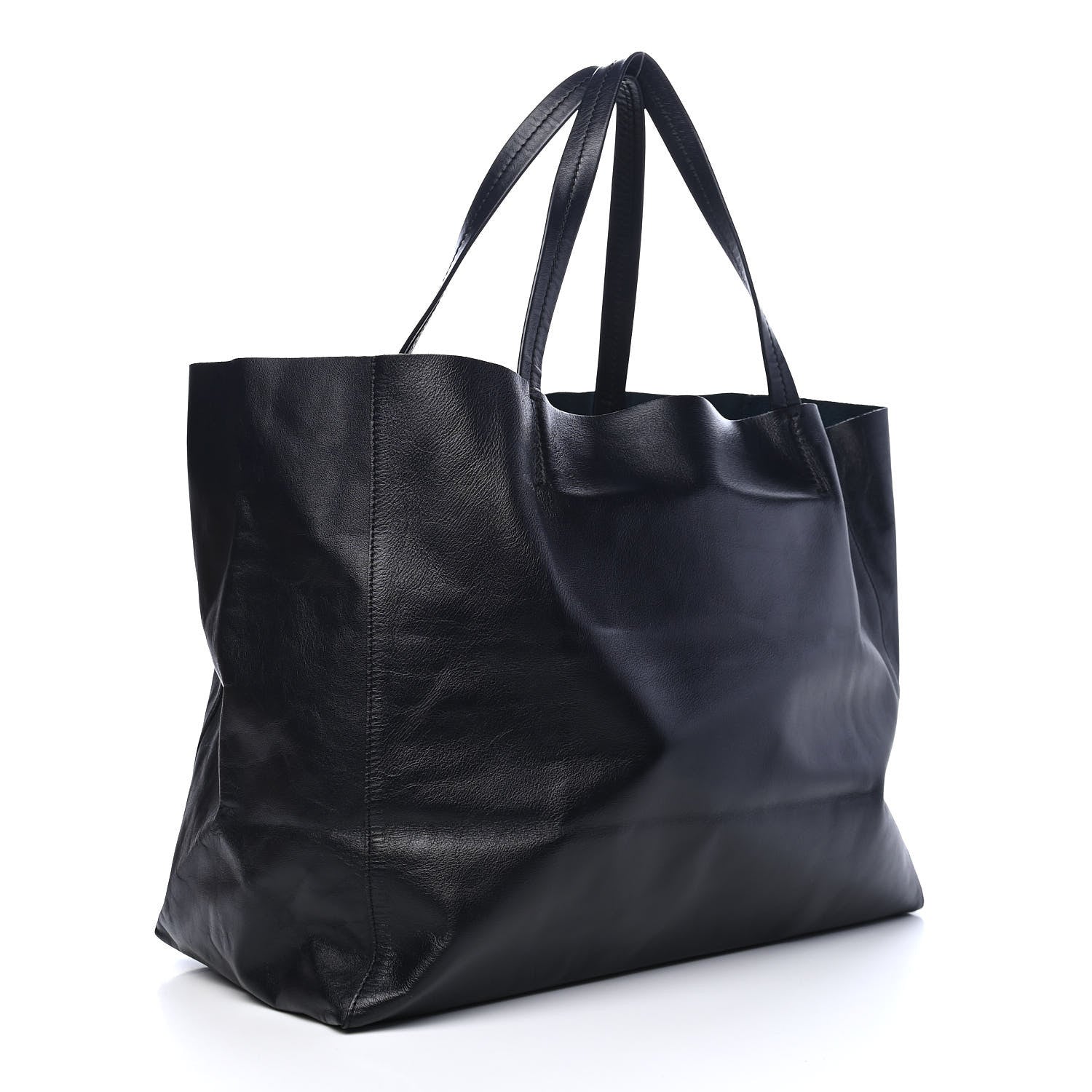 Celine Lambskin Horizontal Cabas Dark Navy 2 of 10