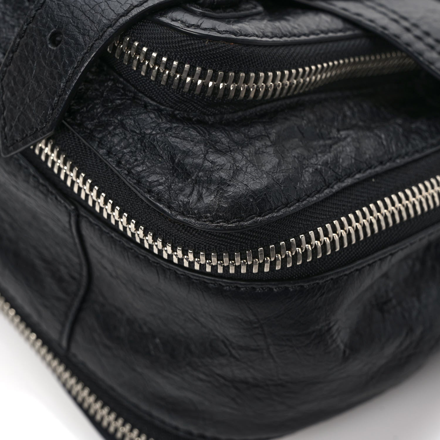 Proenza Schouler Crinkled Calfskin Tiny PS1 Satchel Black 11 of 11