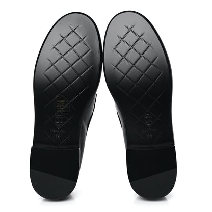 Chanel Lambskin Quilted CC Turnlock Loafers 38 Black 5 of 9