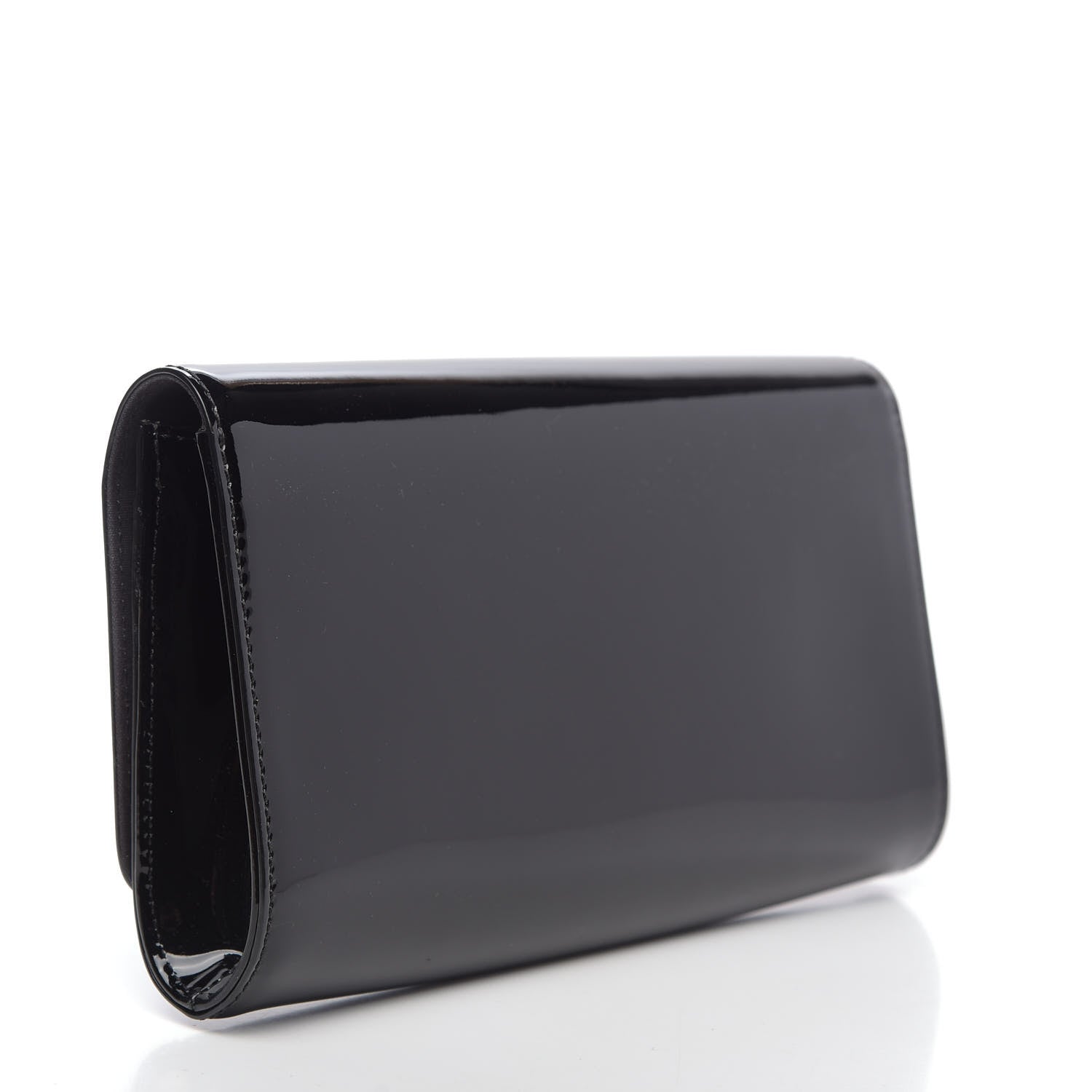 Louis Vuitton Patent Louise Clutch Black 3 of 10