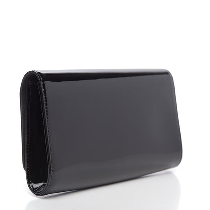 Louis Vuitton Patent Louise Clutch Black 3 of 10