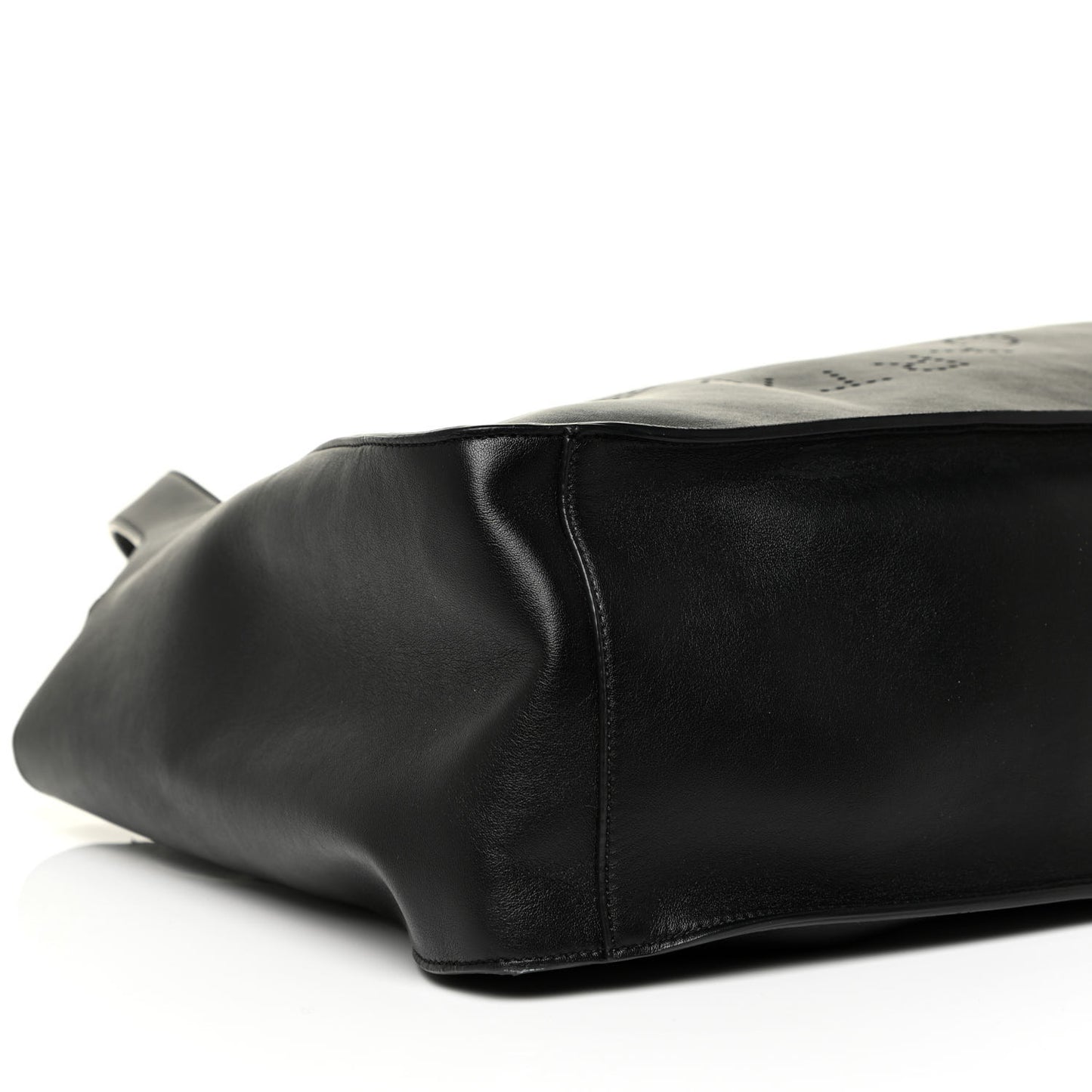 Eco Alter Nappa East West Perforated Tote Black