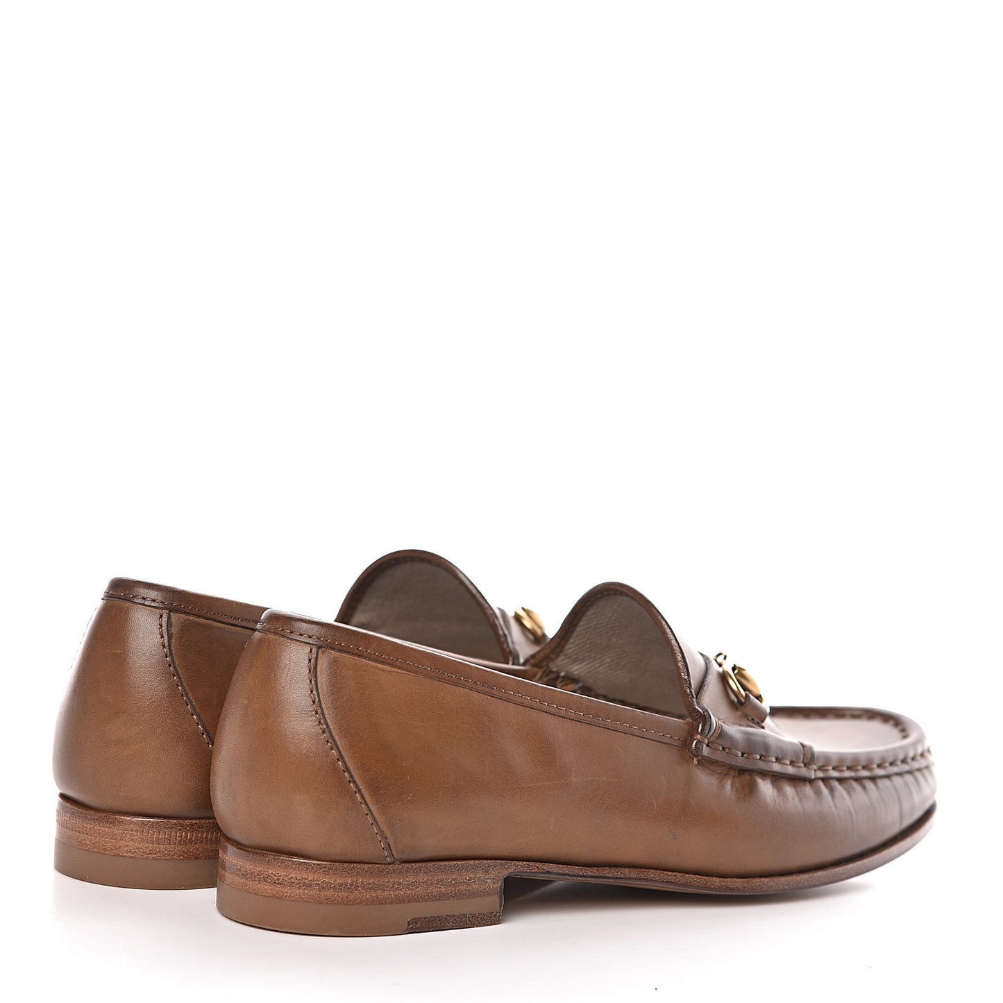 Calfskin Womens 1953 Horsebit Loafers 34 Brown