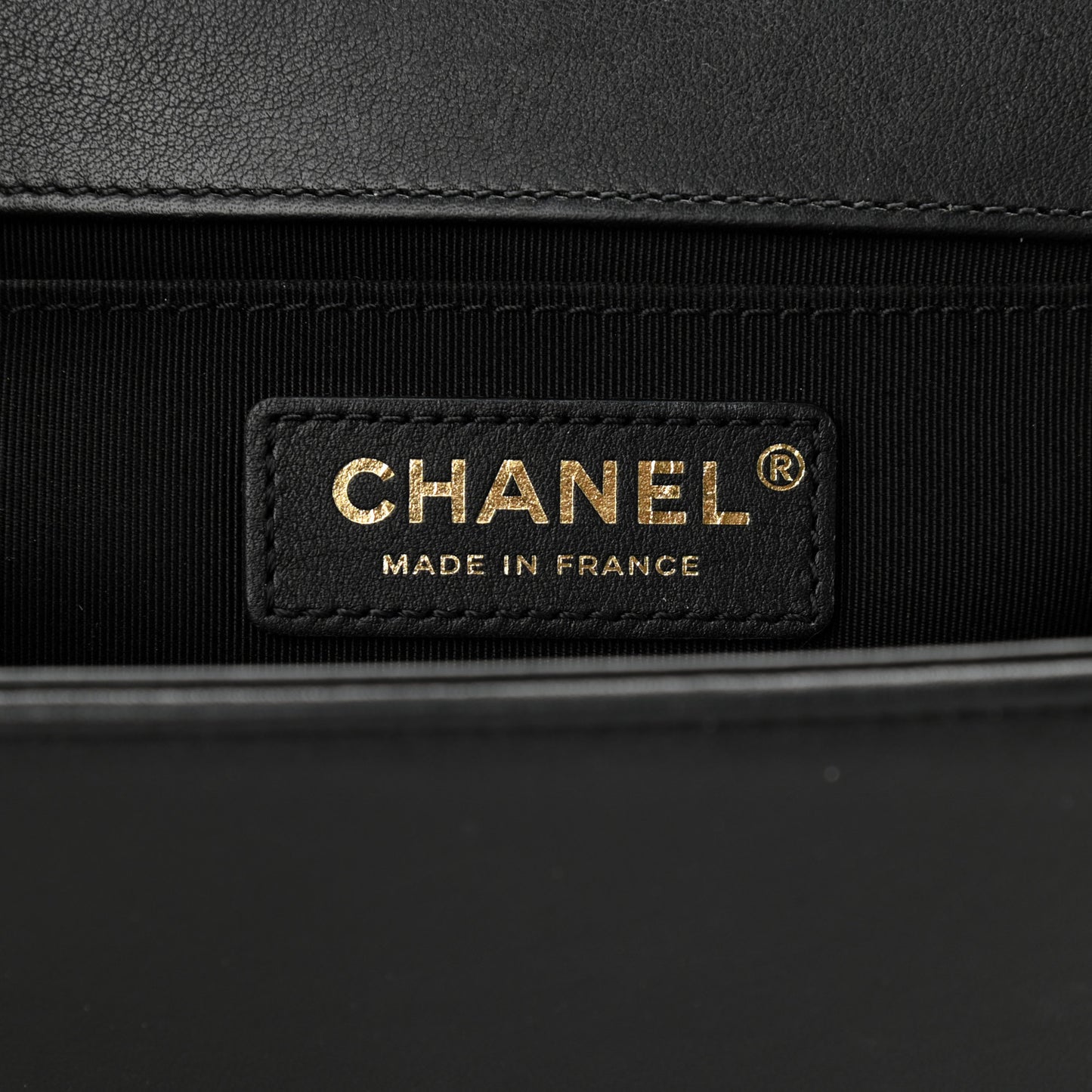 Calfskin Medium Boy Logo Top Handle Flap Black