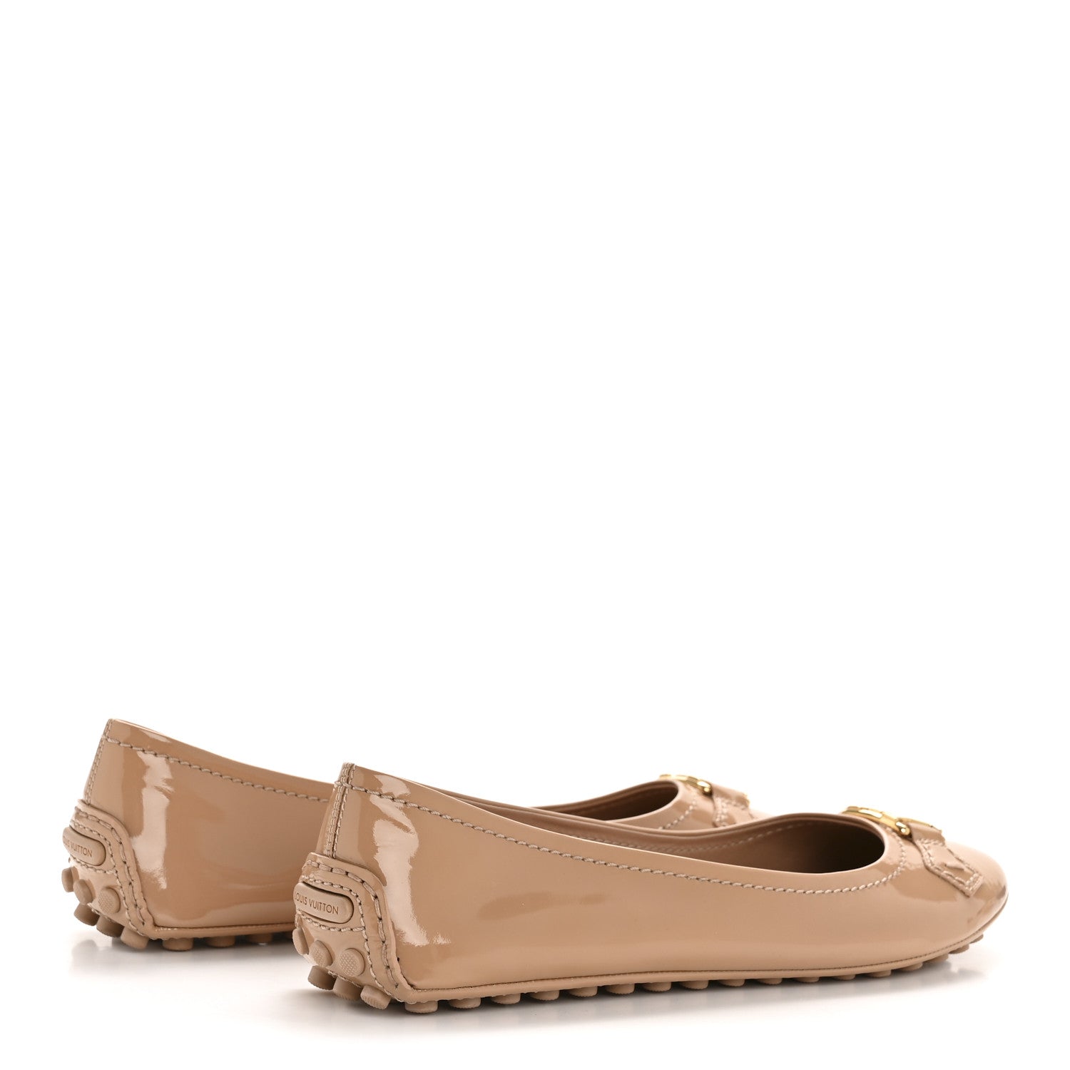 Louis Vuitton Patent Calfskin Womens Oxford Ballerina Flats 40.5 Rose Poudre 5 of 9