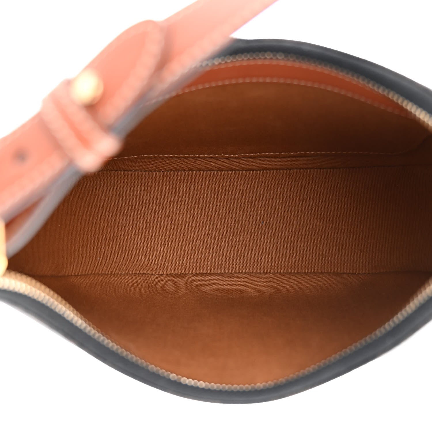 Celine Triomphe Canvas Calfskin Ava Shoulder Bag Tan 5 of 13