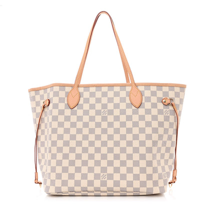 Louis Vuitton Damier Azur Neo Neverfull MM Rose Ballerine 1 of 12