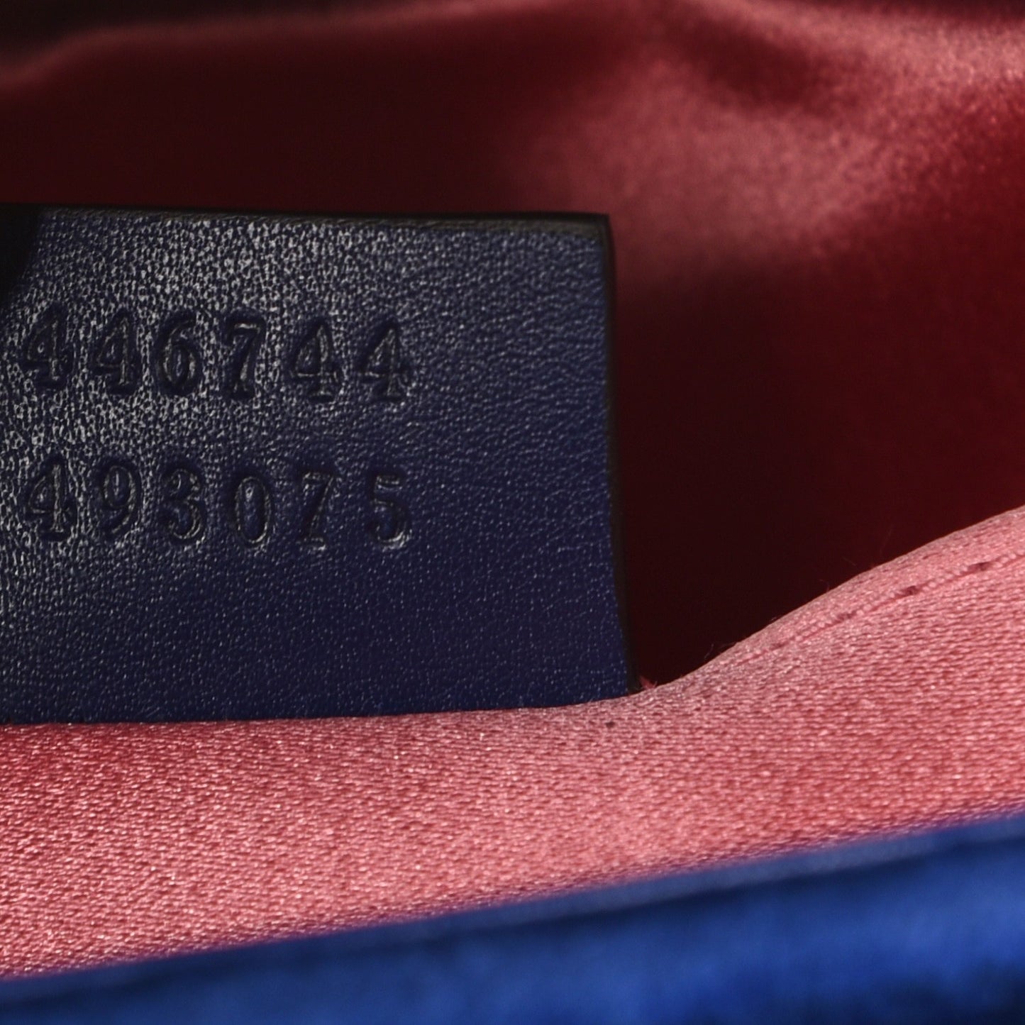 Velvet Matelasse Mini GG Marmont Shoulder Bag Cobalt Blue