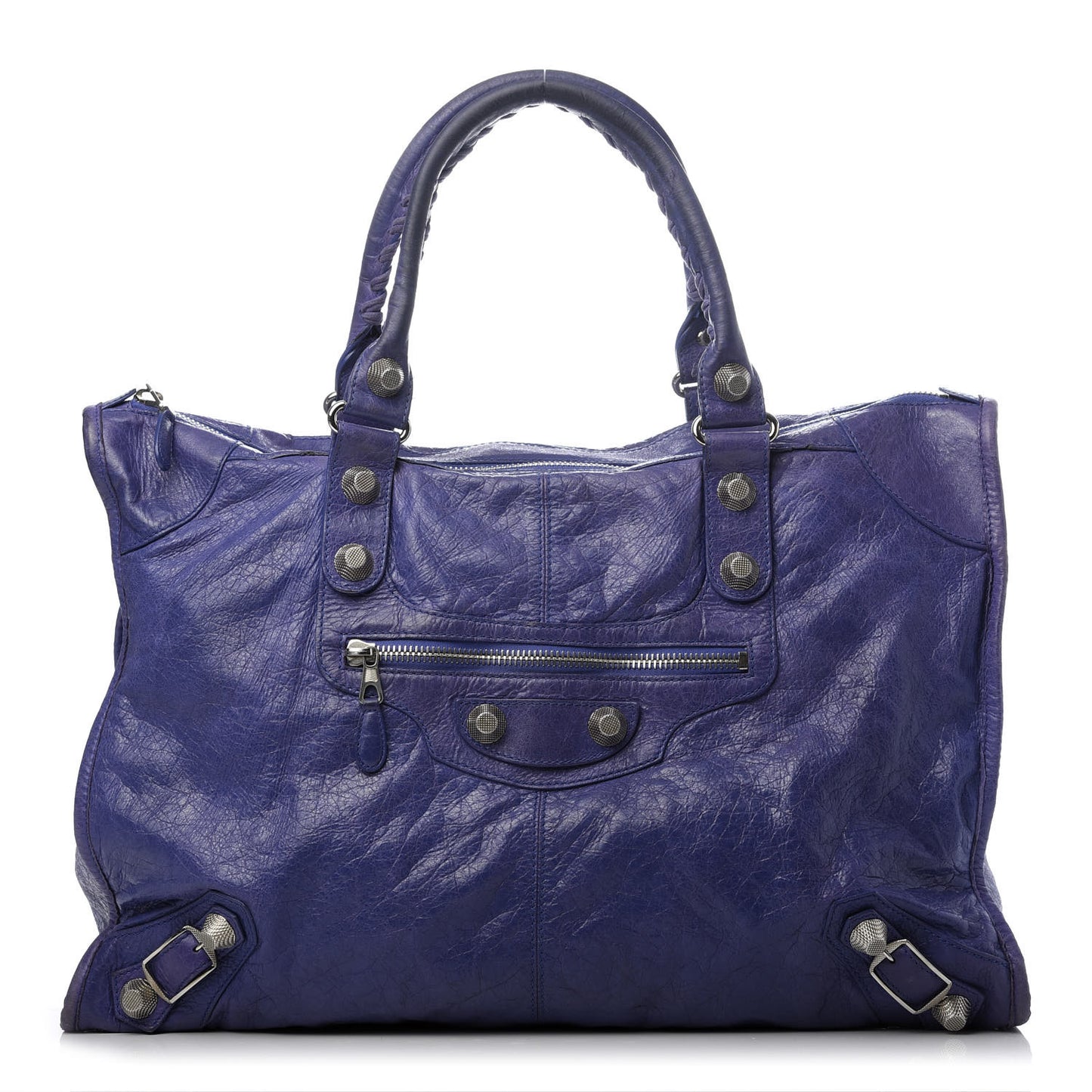 Agneau Giant 21 Silver Hardware Weekender Bleu Lavande