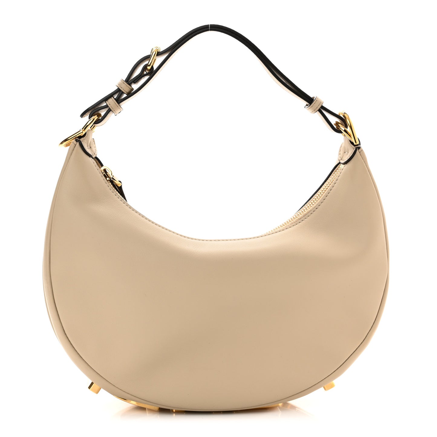 Vitello Grace Matte Small Fendigraphy Hobo Bag Nuvola