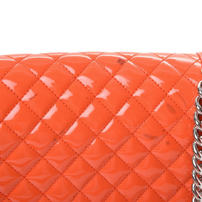 Chanel Patent Quilted Medium Plexiglass Boy Flap Orange 5 of 16