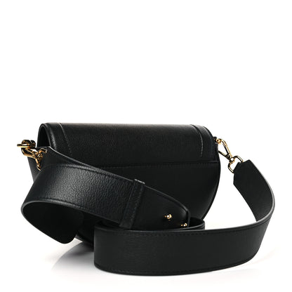 Versace Grained Calfskin La Medusa Small Shoulder Bag Black 3 of 9