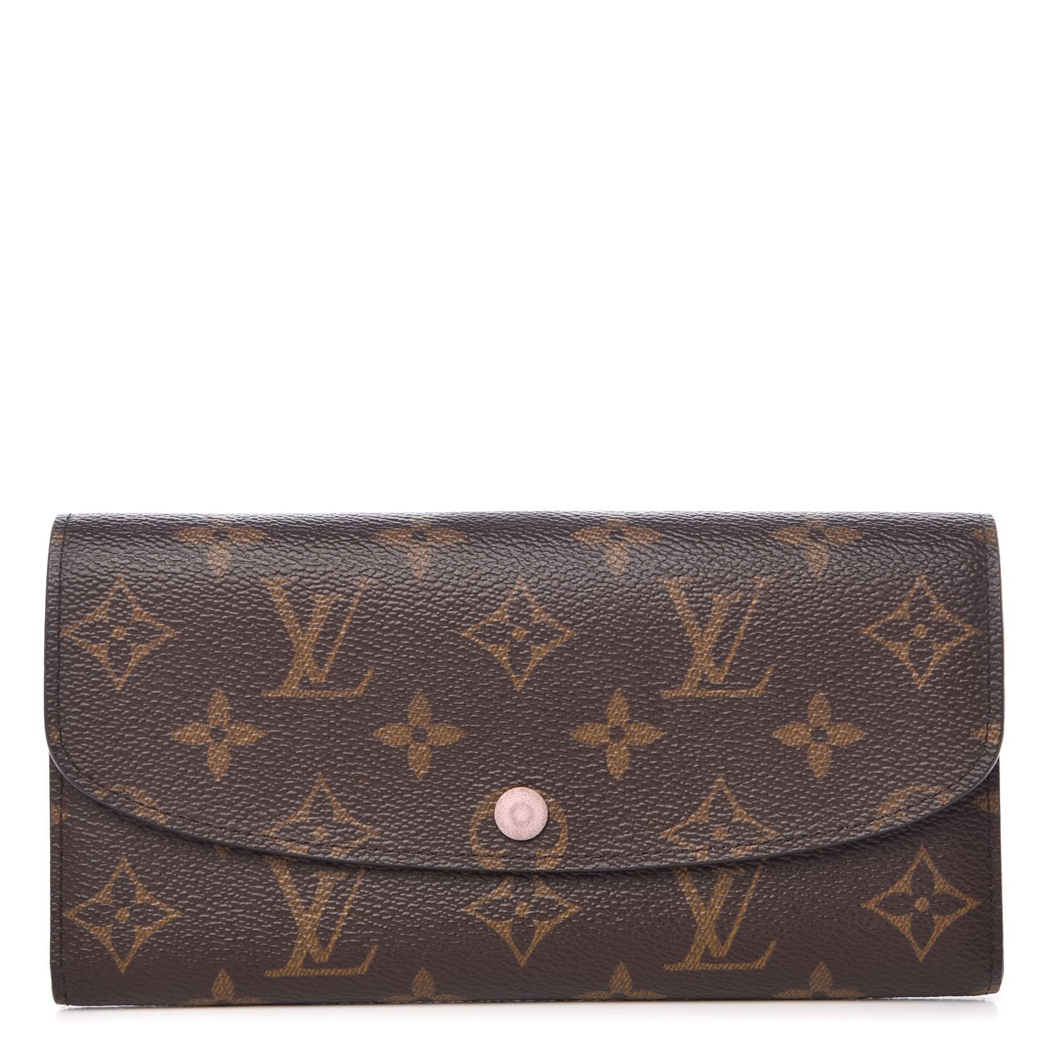 Louis Vuitton Monogram Emilie Wallet Rose Ballerine 1 of 8