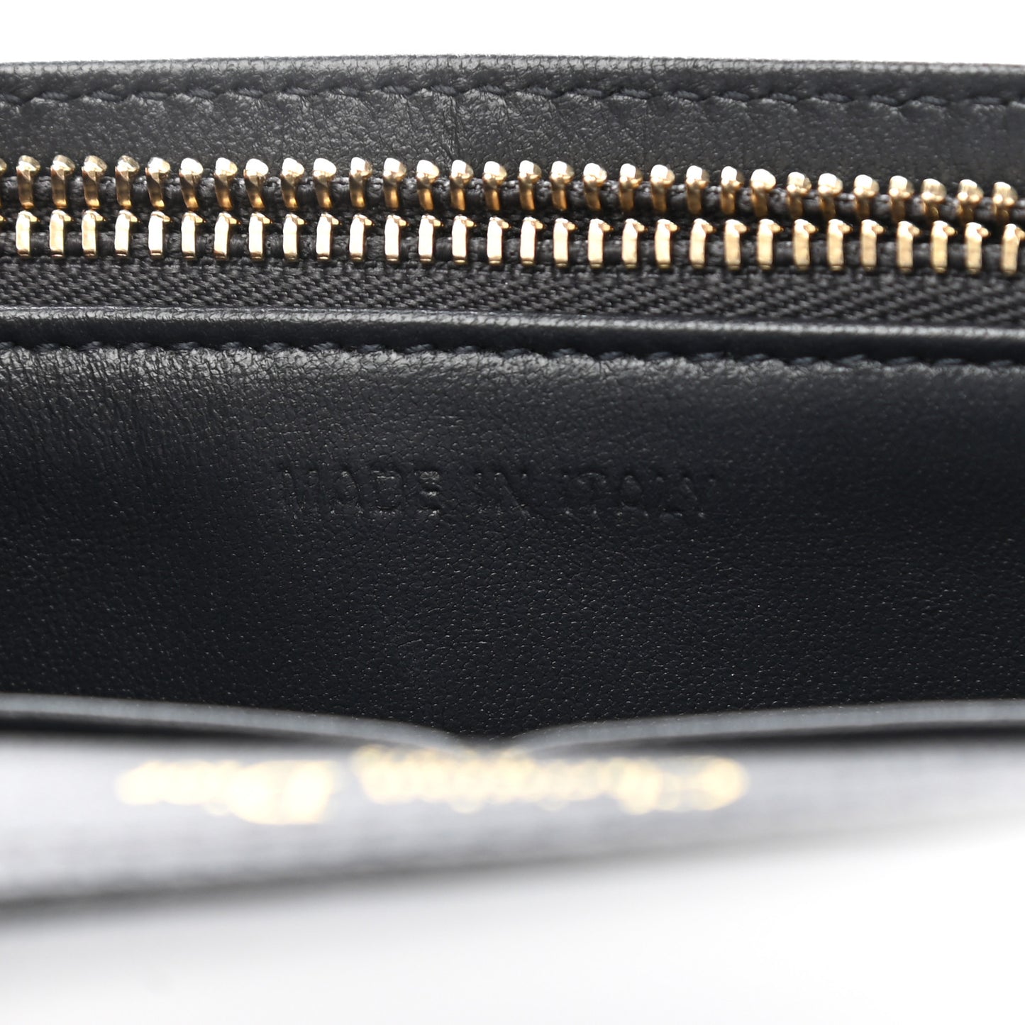 Patent Micro-Cannage Diorama Wallet on Chain Pouch White