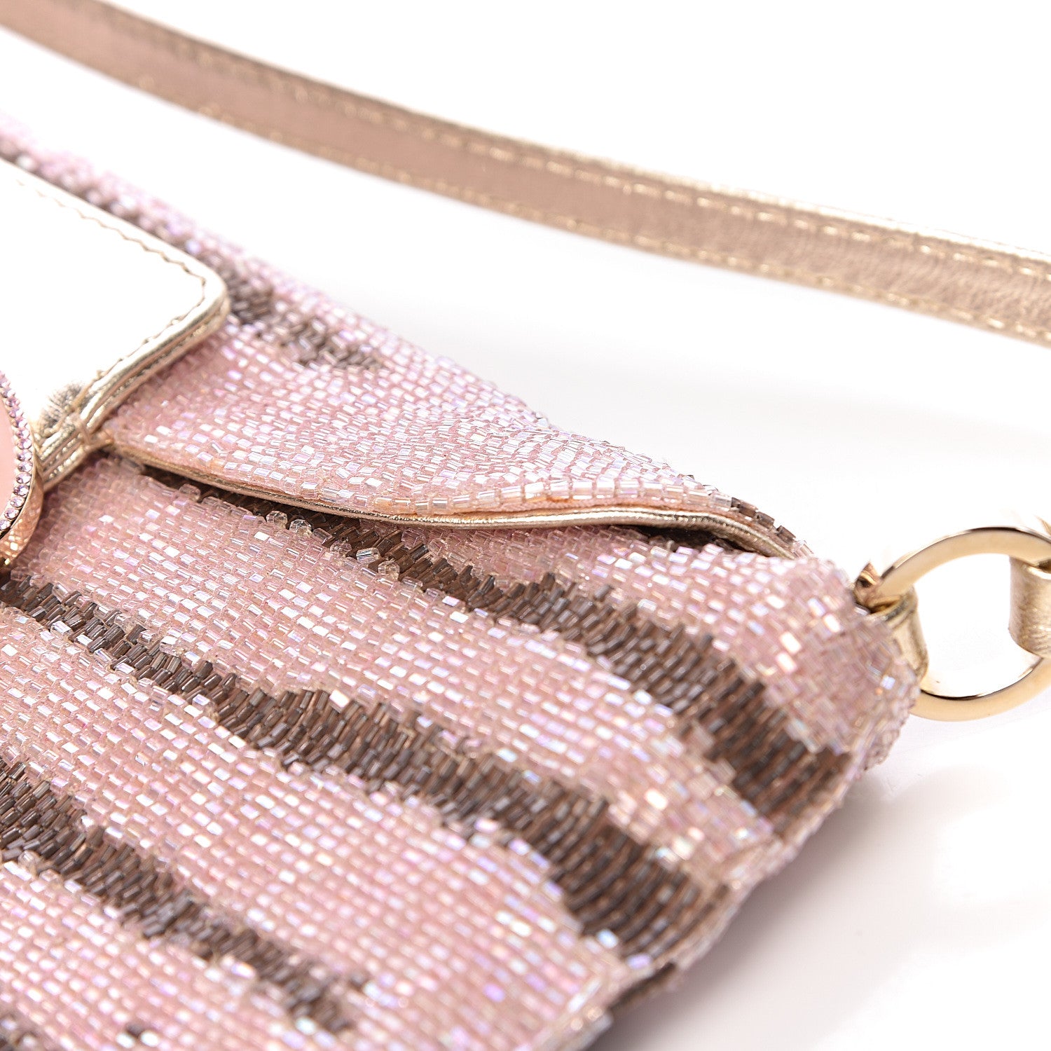 Valentino Garavani Sequin Shoulder Bag Pink 9 of 13