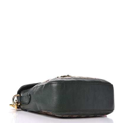 Gucci Monogram Calfskin Medium Lady Web Shoulder Bag Beige Green 4 of 18