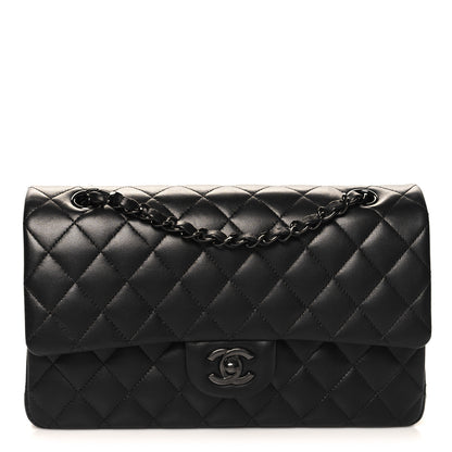 Chanel Lambskin Quilted Medium Double Flap So Black 1 of 10