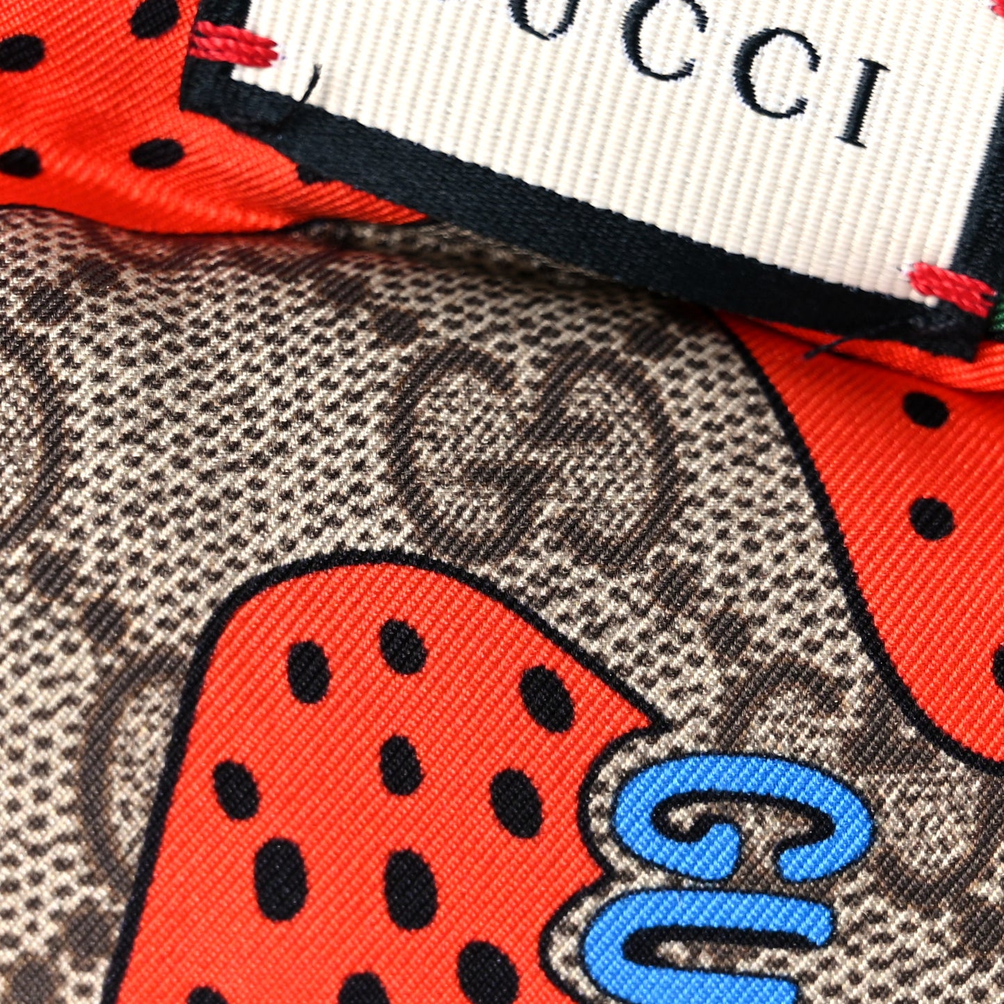 Silk Monogram Strawberry Print Headband M