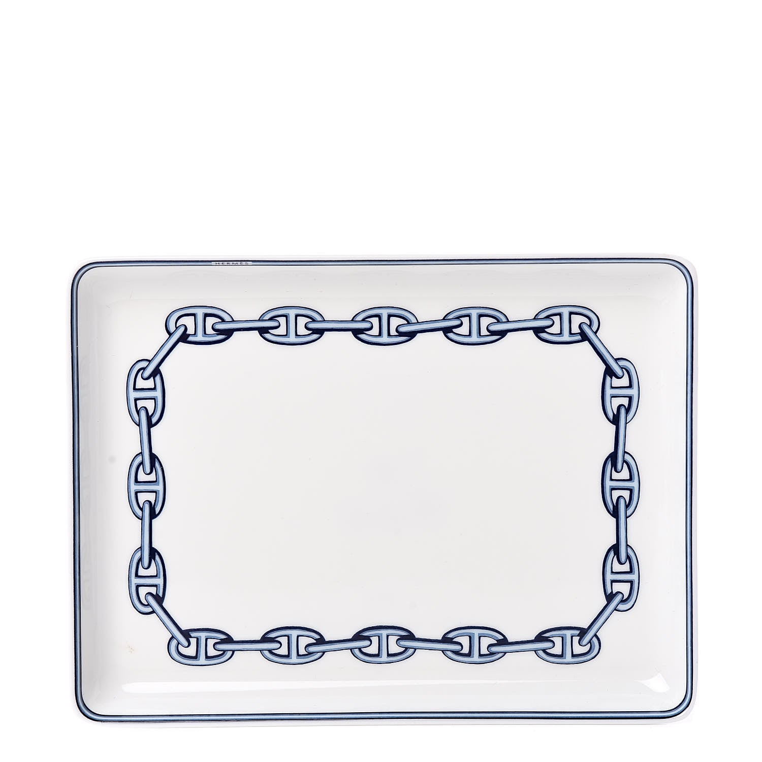 Hermes Porcelain Chaine d'Ancre Sushi Plate 1 of 8