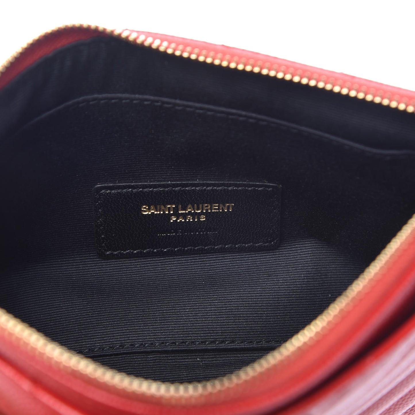 Grain De Poudre Chevron Monogram Bill Pouch Bandana Red