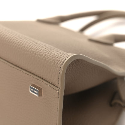 The Row Grained Calfskin Soft Margaux 10 Bag Dark Taupe 11 of 11