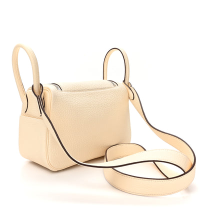 Hermes Taurillon Clemence Mini Lindy 20 Nata 3 of 11