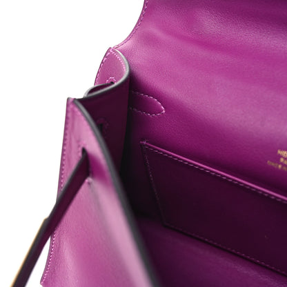 Hermes Swift Kelly Pochette Clutch Anemone 3 of 13