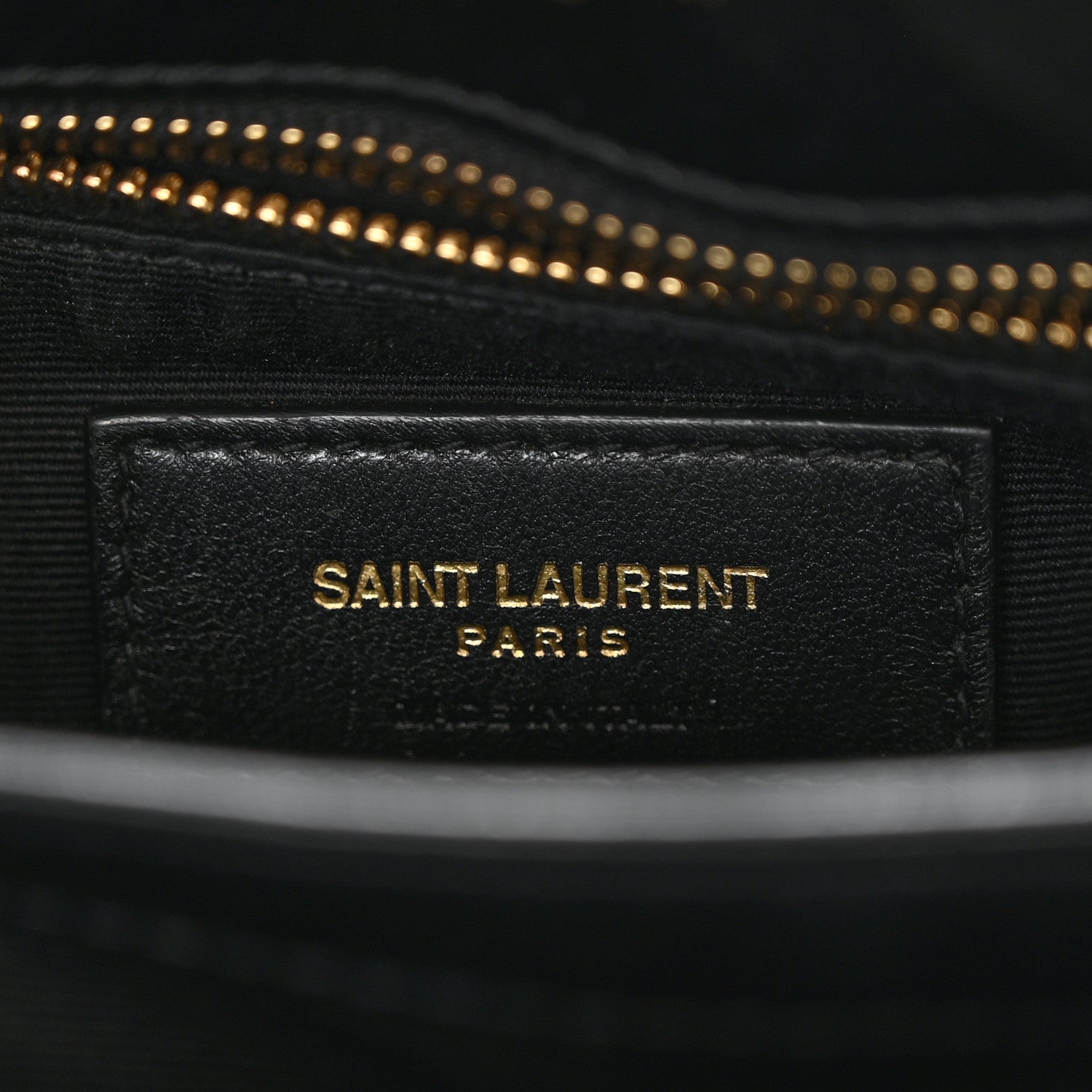 Saint Laurent Calfskin Y Quilted Monogram Toy Loulou Crossbody Bag Black 6 of 10