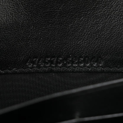 Gucci Calfskin Matelasse GG Marmont Chain Wallet Black 9 of 13