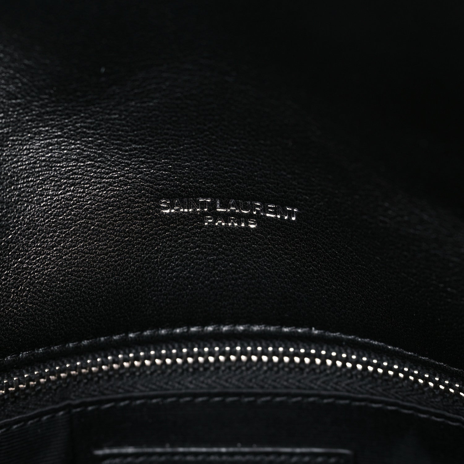 Saint Laurent Lambskin Quilted Small Loulou Puffer Monogram Chain Satchel Black 7 of 11