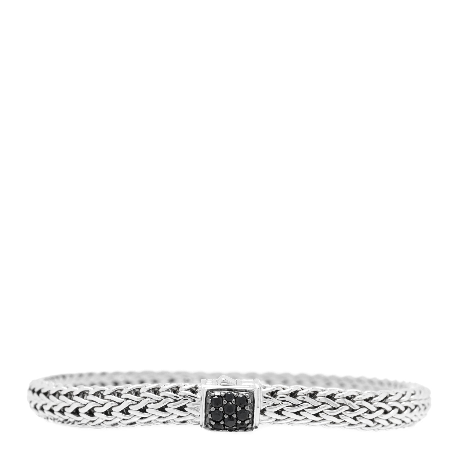 John Hardy Sterling Silver Black Sapphire 6.5mm Classic Chain Bracelet 2 of 3