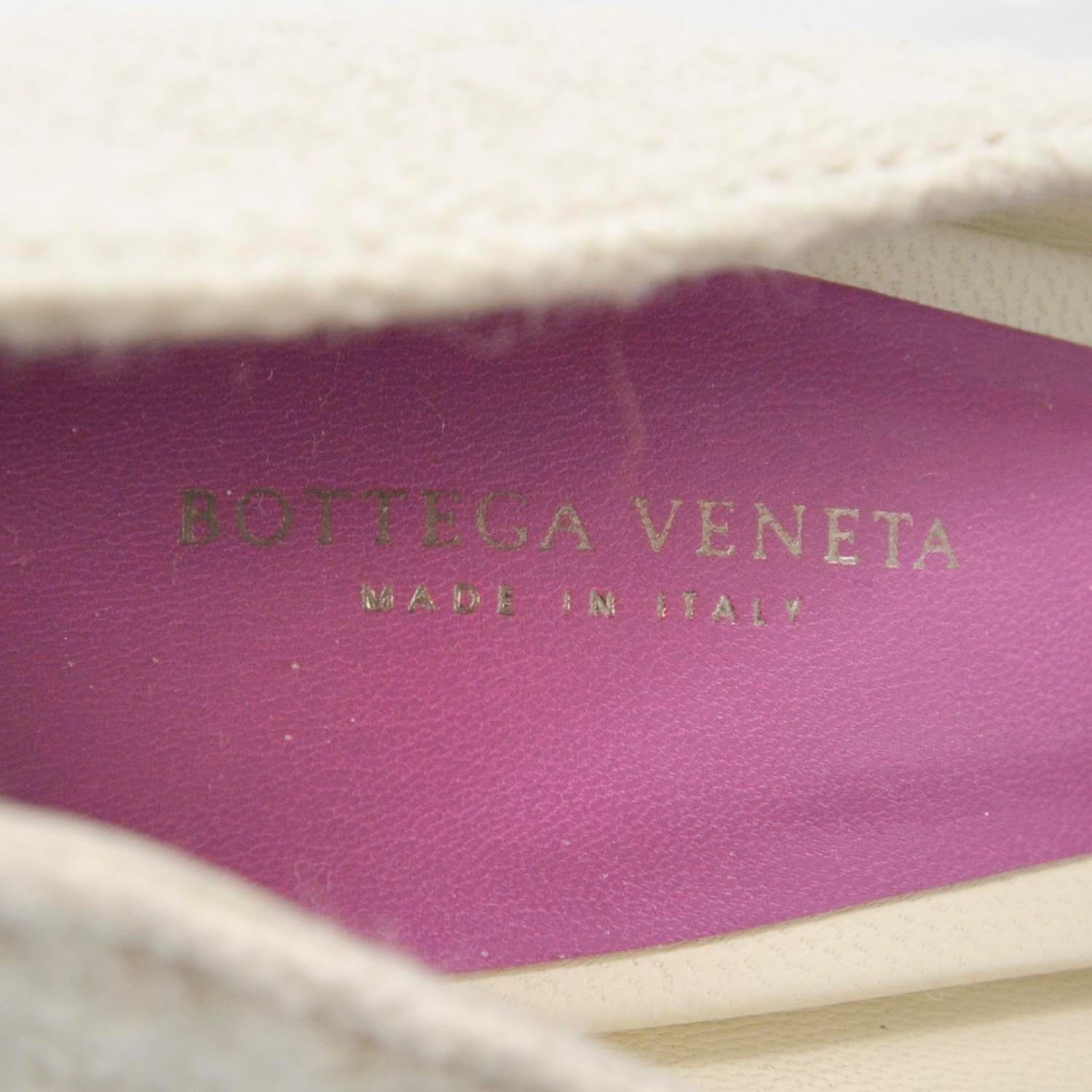 Bottega Veneta Tweed Crystal Heels 36.5 Cream 5 of 6