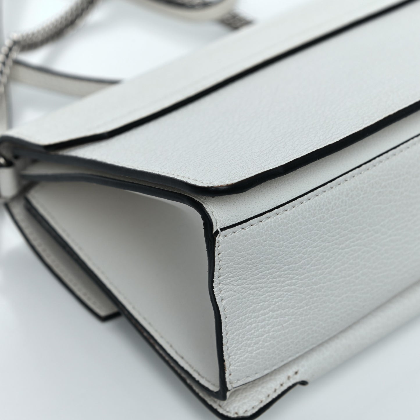 Goatskin Small GV3 Shoulder Bag White