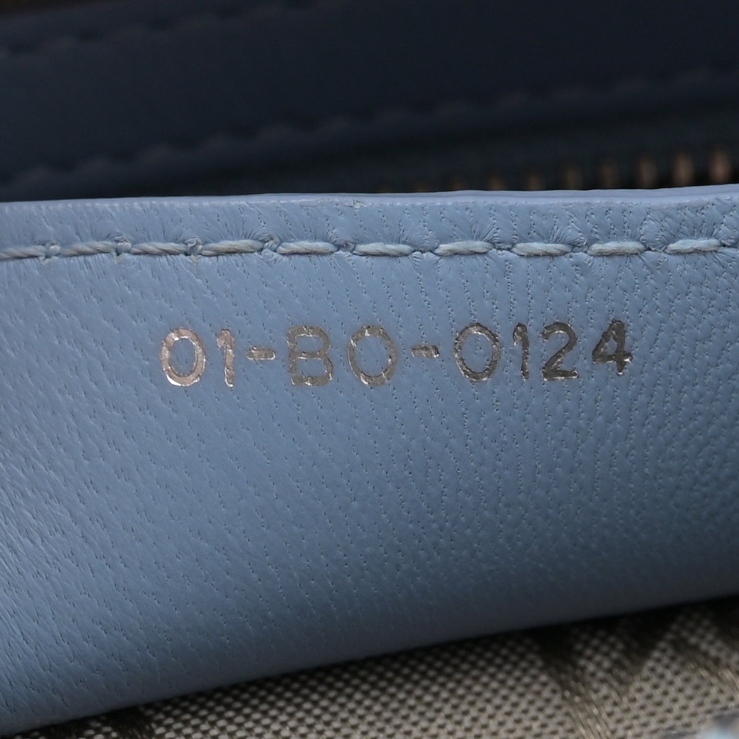 Lambskin Cannage Medium Lady Dior Light Blue