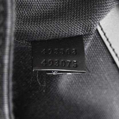 Gucci Soft GG Supreme Monogram Calfskin Web Double Buckle Backpack Black 7 of 11