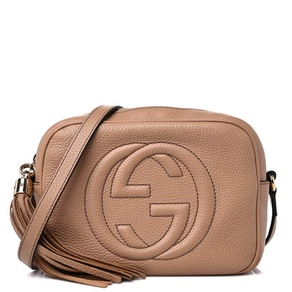 Gucci Pebbled Calfskin Small Soho Disco Bag Camelia 1 of 14