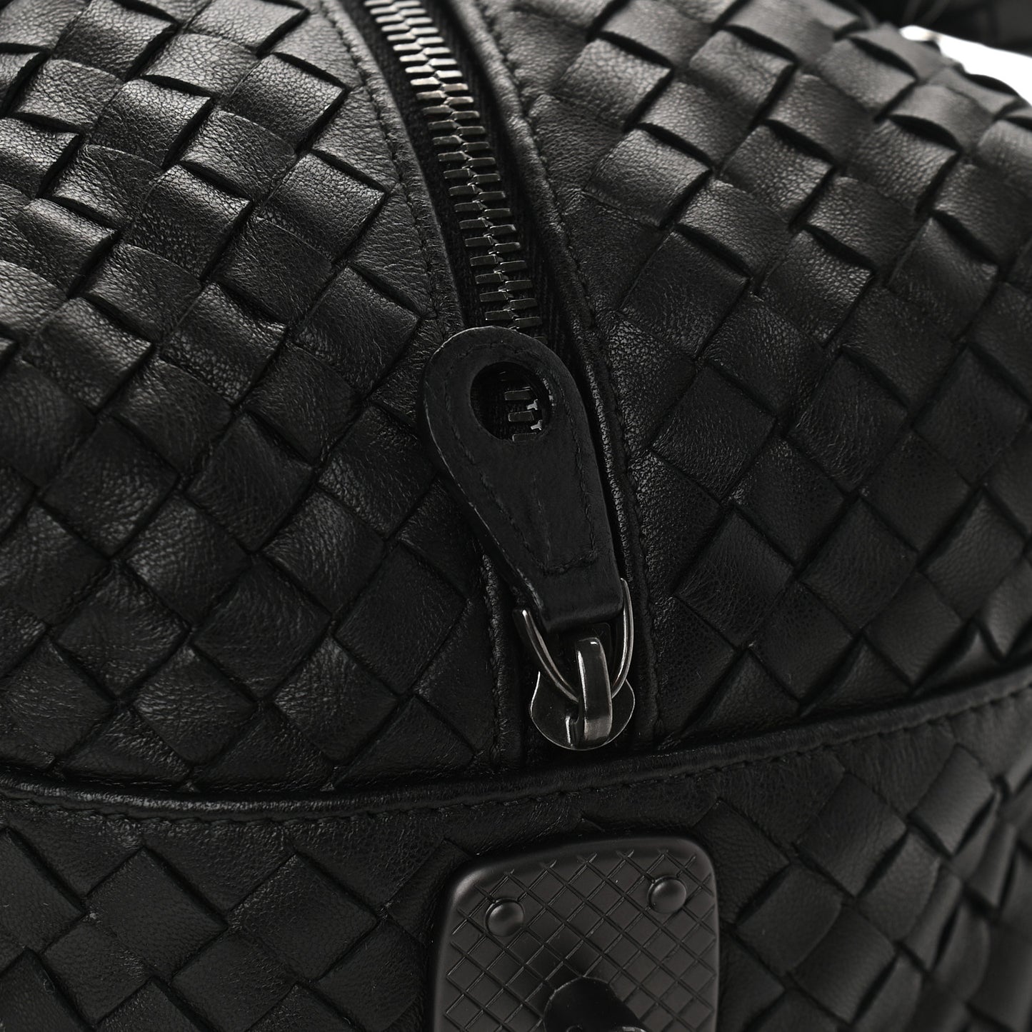 Nappa Intrecciato Boston Black