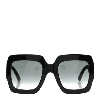 Gucci Square Frame Glitter GG0102S Sunglasses Black 2 of 8
